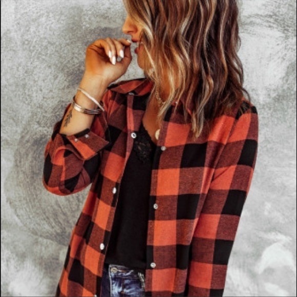 LAST ONE Buffalo Plaid Shacket - Picture 6 of 7